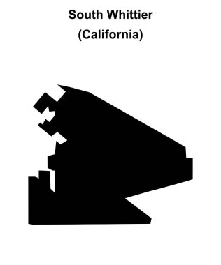 Güney Whittier (California) boş ana hat haritası
