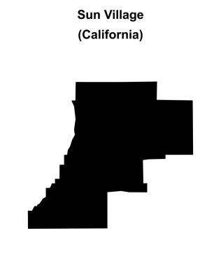 Güneş Köyü (California) boş ana hat haritası