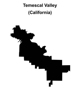 Temescal Vadisi (California) boş ana hat haritası