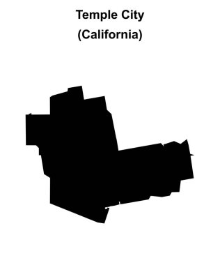 Temple City (California) boş ana hat haritası