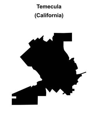 Temecula (California) boş ana hat haritası