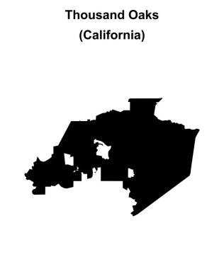 Thousand Oaks (California) boş ana hat haritası
