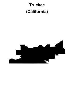Truckee (California) boş ana hat haritası