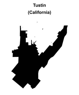 Tustin (California) boş ana hat haritası
