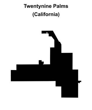29 Palmiye (California) boş ana hat haritası