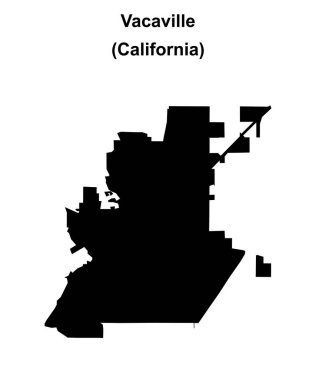 Vacaville (California) boş ana hat haritası