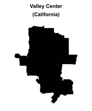 Valley Center (California) boş ana hat haritası
