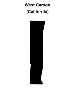 Batı Carson (California) boş ana hat haritası