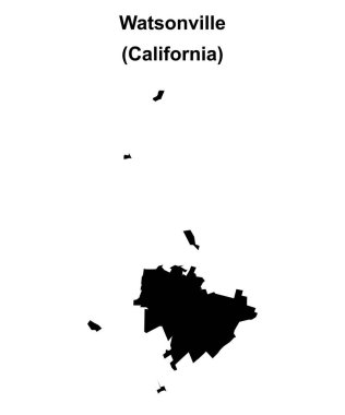 Watsonville (California) boş ana hat haritası