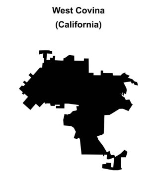 Batı Covina (California) boş ana hat haritası