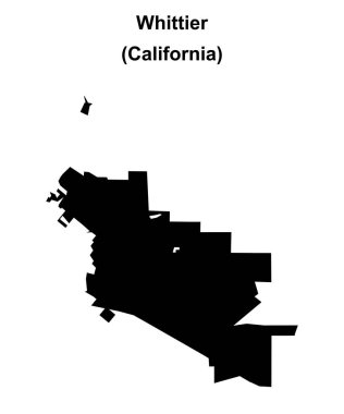 Whittier (California) boş ana hat haritası