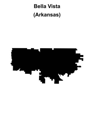 Bella Vista (Arkansas) boş ana hat haritası