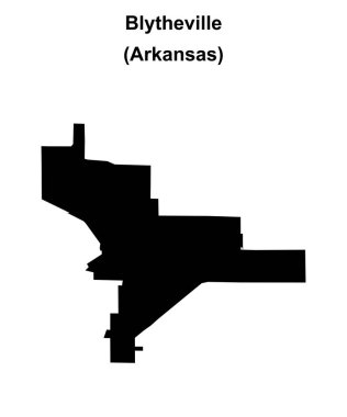 Blytheville (Arkansas) boş ana hat haritası