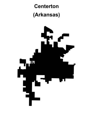 Centerton (Arkansas) boş ana hat haritası