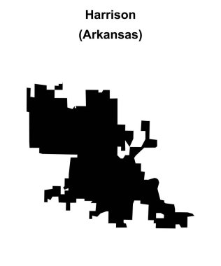 Harrison (Arkansas) boş ana hat haritası