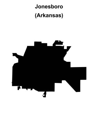 Jonesboro (Arkansas) boş ana hat haritası