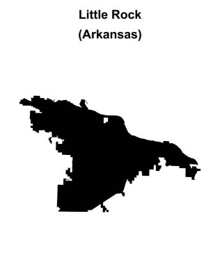 Little Rock (Arkansas) boş ana hat haritası