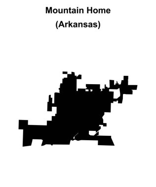 Dağ Evi (Arkansas) boş ana hat haritası