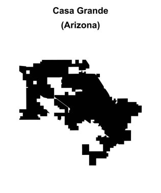 Casa Grande (Arizona) boş ana hat haritası