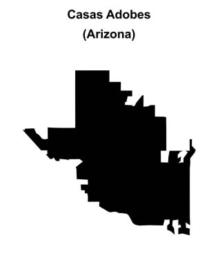 Casas Adobes (Arizona) boş ana hat haritası