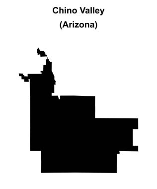 Chino Vadisi (Arizona) boş ana hat haritası