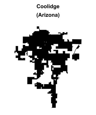 Coolidge (Arizona) boş ana hat haritası