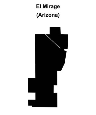 El Mirage (Arizona) boş ana hat haritası