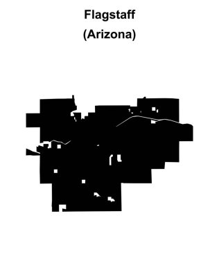 Flagstaff (Arizona) boş ana hat haritası