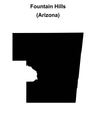 Fountain Hills (Arizona) boş ana hat haritası