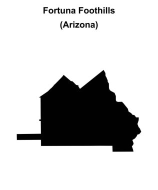 Fortuna Foothills (Arizona) boş ana hat haritası