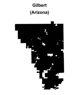 Gilbert (Arizona) boş ana hat haritası