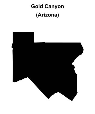 Altın Kanyon (Arizona) boş ana hat haritası