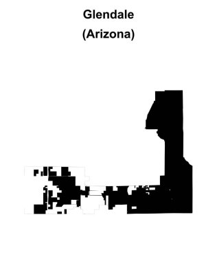Glendale (Arizona) boş ana hat haritası