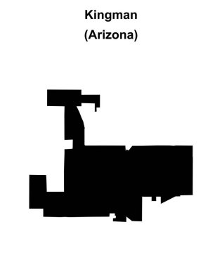Kingman (Arizona) boş ana hat haritası