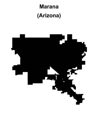 Marana (Arizona) boş ana hat haritası