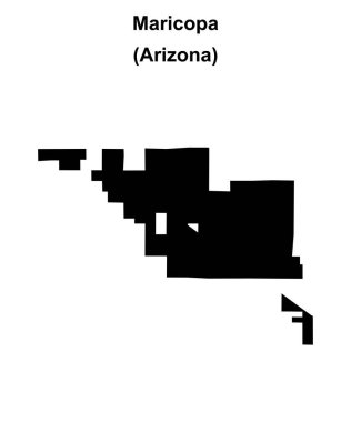 Maricopa (Arizona) boş ana hat haritası