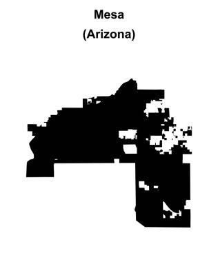 Mesa (Arizona) boş ana hat haritası
