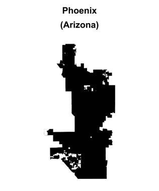 Phoenix (Arizona) boş ana hat haritası