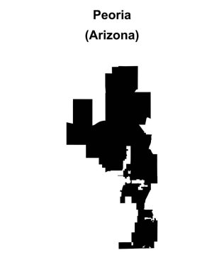 Peoria (Arizona) boş ana hat haritası