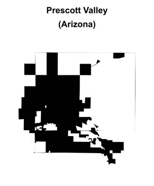 Prescott Vadisi (Arizona) boş ana hat haritası