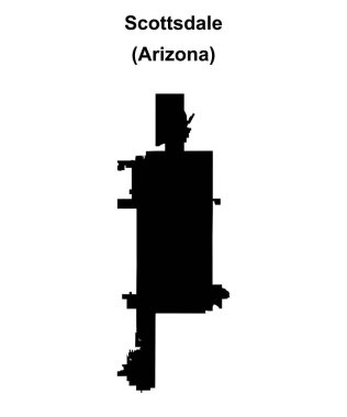 Scottsdale (Arizona) boş ana hat haritası