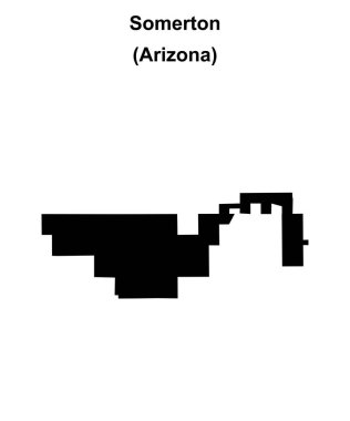 Somerton (Arizona) boş ana hat haritası