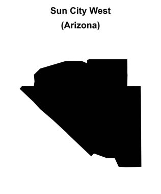 Sun City West (Arizona) boş ana hat haritası