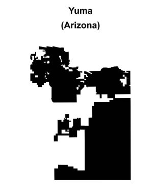 Yuma (Arizona) boş ana hat haritası