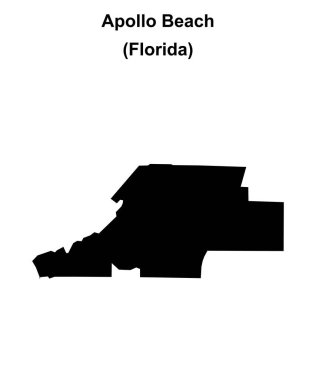 Apollo Sahili (Florida) boş ana hat haritası