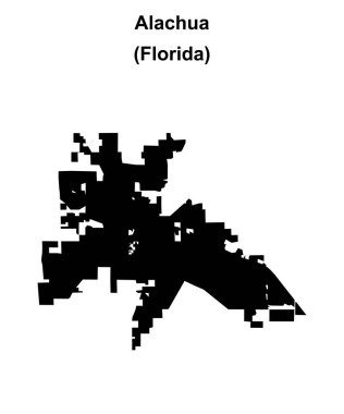 Alachua (Florida) boş ana hat haritası