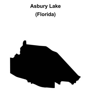 Asbury Gölü (Florida) boş ana hat haritası