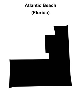Atlantik Sahili (Florida) boş ana hat haritası