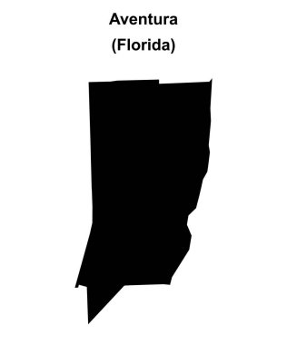 Aventura (Florida) boş ana hat haritası