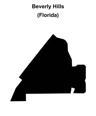 Beverly Hills (Florida) boş ana hat haritası